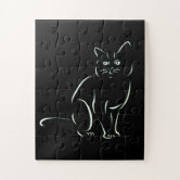 黒猫 ジグソーパズル | Zazzle.co.jp