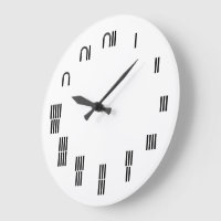 古代エジプトの数字 ラージ壁時計 | Zazzle.co.jp
