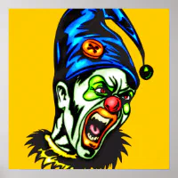 地獄からの悪ピエロ ポスター | Zazzle.co.jp