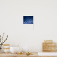 夜空に輝く星カラフルの銀河系 ポスター | Zazzle.co.jp