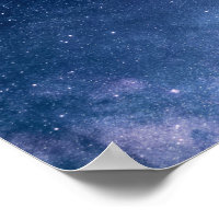 夜空に輝く星カラフルの銀河系 ポスター | Zazzle.co.jp