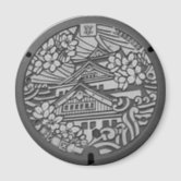 大阪府大阪市北区のマンホール マグネット | Zazzle.co.jp