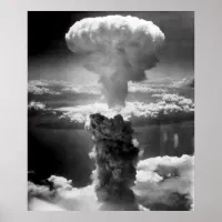 広島上空のキノコ雲1945 ポスター | Zazzle.co.jp