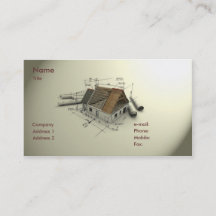 建築 家名刺作成 - おしゃれ名刺デザイン・印刷 | Zazzle JP
