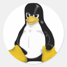 怒linux_tuxペンギン_ラウンド
