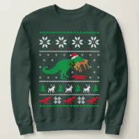 恐竜の醜いクリスマスセーター – おもしろいクリスマス スウェットシャツ | Zazzle.co.jp