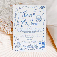 手書きイラストドードル結婚ズ サンキューカード | Zazzle.co.jp
