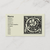 中世原稿ドラゴン 名刺 | Zazzle.co.jp