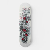 急カラフル発レトロストライプ スケートボード | Zazzle.co.jp