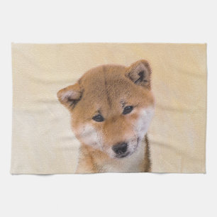 柴犬 犬キッチンタオル | Zazzle JP