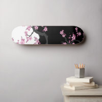 富士山と桜デザイン スケートボードデッキ 桜のスケートボード スケートボード | Zazzle.co.jp