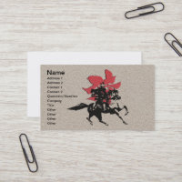 武士の戦士 名刺 | Zazzle.co.jp
