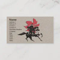 武士の戦士 名刺 | Zazzle.co.jp