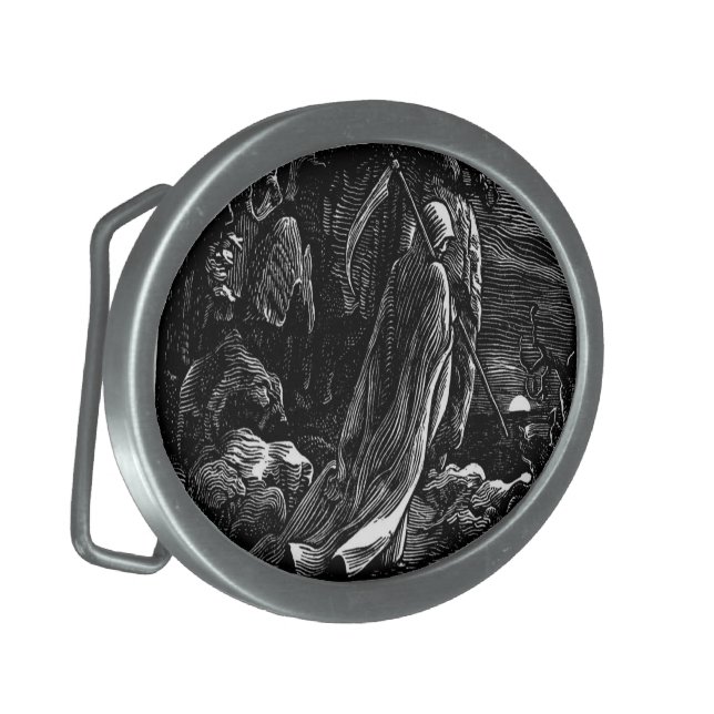 死神のベルトの留め金 卵形バックル | Zazzle.co.jp