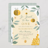So Sweet To Bee One 1st Bee Day誕生日 招待状 | Zazzle.co.jp