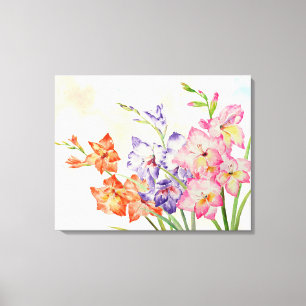 グラジオラスキャンバスアート&プリント | Zazzle JP