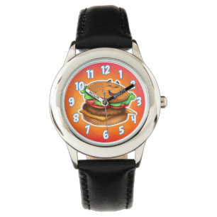 ハンバーガー腕時計 | Zazzle JP