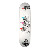 ストライプ柄スケートボード 急カラフル発レトロストライプ スケートボード | Zazzle.co.jp