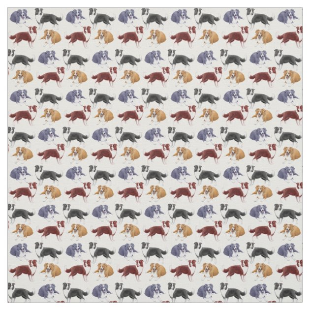 犬の生地を集めているボーダーコリー ファブリック | Zazzle.co.jp