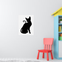 猫シルエット ポスター | Zazzle.co.jp