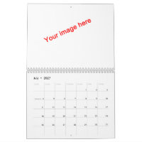 白紙状態のカレンダー カレンダー | Zazzle.co.jp