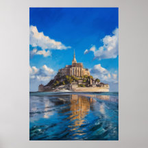 モンサンミッシェルポスター&プリントデザイン・印刷 │ Zazzle JP