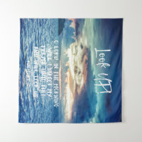 祈りの言葉の聖書の詩の海の空 タペストリー | Zazzle.co.jp