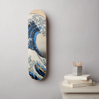 神奈川沖浪裏、北斎素晴らし波、北斎、浮世絵 スケートボード | Zazzle