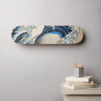 神奈川沖浪裏、北斎素晴らし波、北斎、浮世絵 スケートボード | Zazzle
