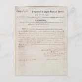 エイブラハム・リンカーン大統領のビクビー夫人への手紙 ポストカード