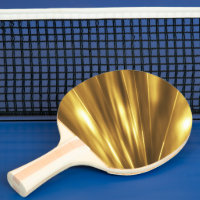 純粋な金ゴールドパターン/金ゴールドの輝やき 卓球ラケット