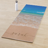 ビーチおよび海のヨガのマット ヨガマット | Zazzle.co.jp