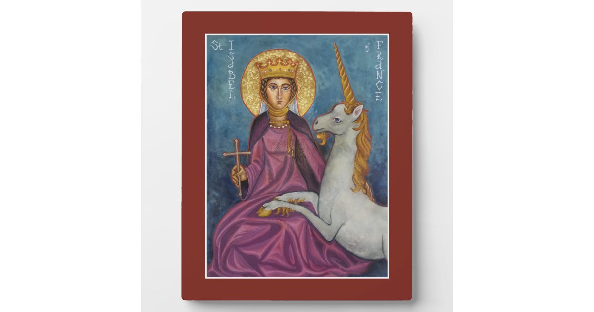 聖イザベル・オブ・フランス・アイコン・プラーク フォトプラーク Zazzle.co.jp