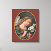 カルロ・ドルチによる受胎告知の天使 キャンバスプリント | Zazzle.co.jp