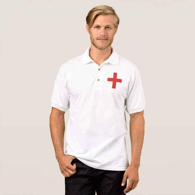 アメリカ赤十字社のポロシャツ