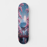 富士山と桜デザイン スケートボードデッキ 桜のスケートボード スケートボード | Zazzle.co.jp