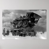 モンパルナス駅での列車脱線 – 1895 ポスター | Zazzle.co.jp