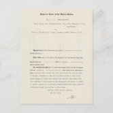 エイブラハム・リンカーン大統領のビクビー夫人への手紙 ポストカード