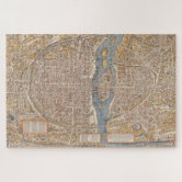 パリフランスの地図 ジグソーパズル | Zazzle.co.jp