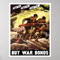 第二次世界大戦中の日本の戦時国債のポスター➁枚セット
