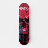 赤および黒のデザイン スケートボード | Zazzle.co.jp