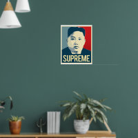 金正恩のポスター（日本製） 金正恩 – 最高位 – プロパガンダポスター – ポスター | Zazzle.co.jp