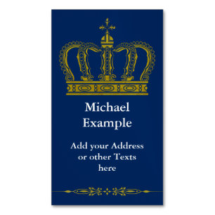 王 王冠名刺作成 - おしゃれ名刺デザイン・印刷 | Zazzle JP