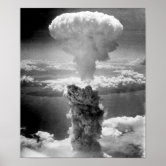 広島上空のキノコ雲1945 ポスター | Zazzle.co.jp