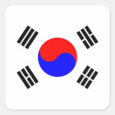 韓国国旗のハートシール ハートシール | Zazzle.co.jp