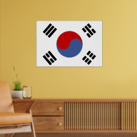 韓国国旗 ポスター | Zazzle.co.jp