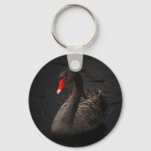 黒い 鳥キーホルダー | Zazzle JP