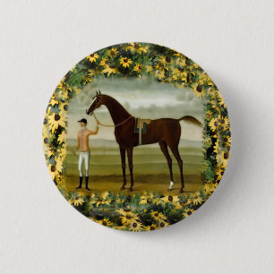 競走 馬缶バッジ | Zazzle JP