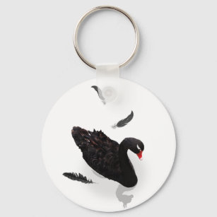 黒い 鳥キーホルダー | Zazzle JP