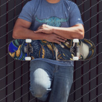 黒海の蛇のスケートボードのドラゴンを持つ人魚 スケートボード